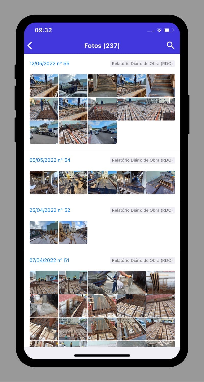 Diário de Obra - App obras