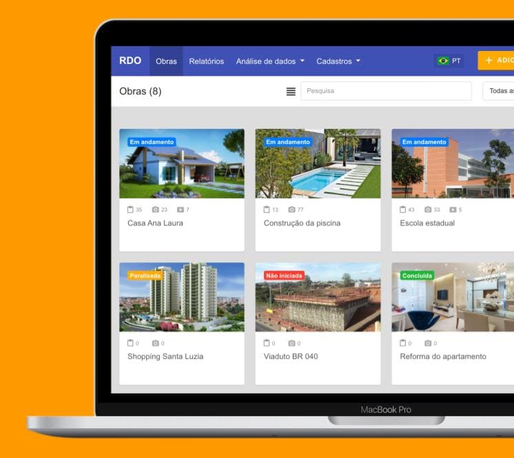 Diário de Obra - App obras