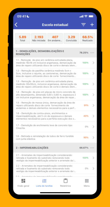 Diário de Obra - App obras