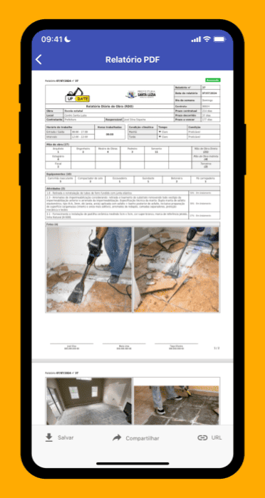 Diário de Obra - App obras