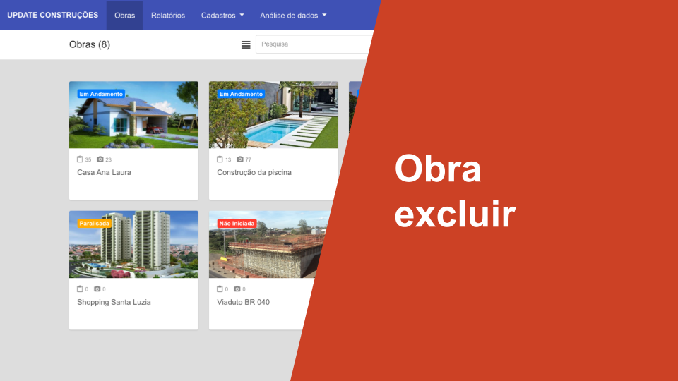 Obra – Excluir